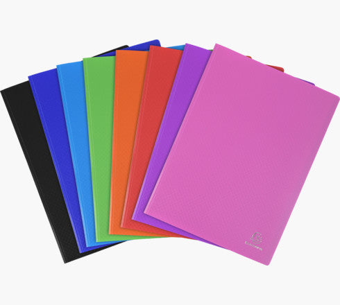 Exacompta Sichtbuch, für A4, 80 Hüllen – Polypropylen – mehrfarbig, 8er-Pack