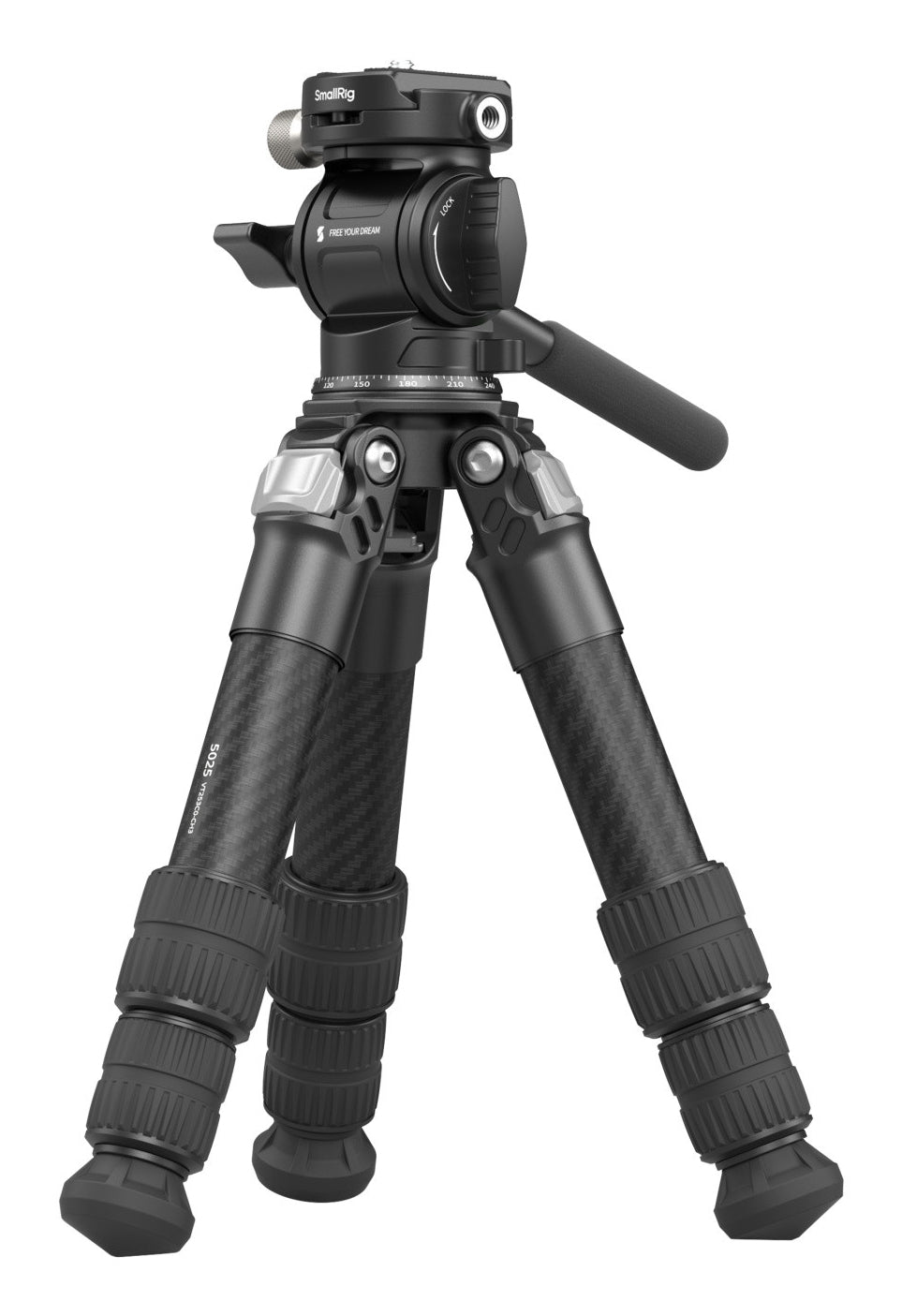 SmallRig 5025 Tischstativ – Karbonfaser, bis 43,2 cm – 10 kg Traglast – 1/4", 3/8"