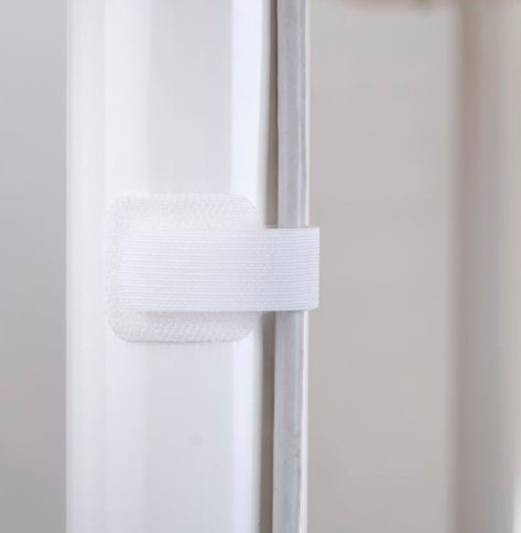 Label-the-cable Klettkabelbinder, 90 mm, 10er-Pack – weiss