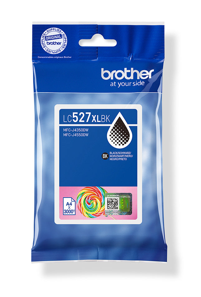Brother Tintenpatrone LC-527XL, Schwarz, Hohe Reichweite, 3'000 Seiten – für MFC-J4350