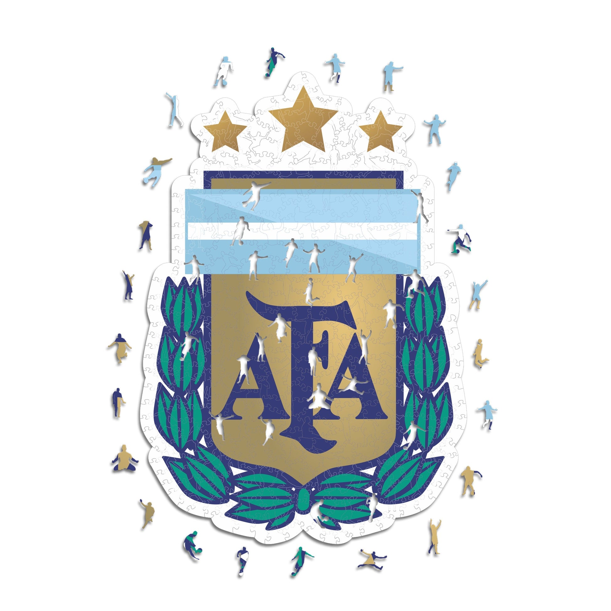 Iconic Puzzles Nationalmannschaft Argentinien Logo – Logikspiel, ab 10 Jahren