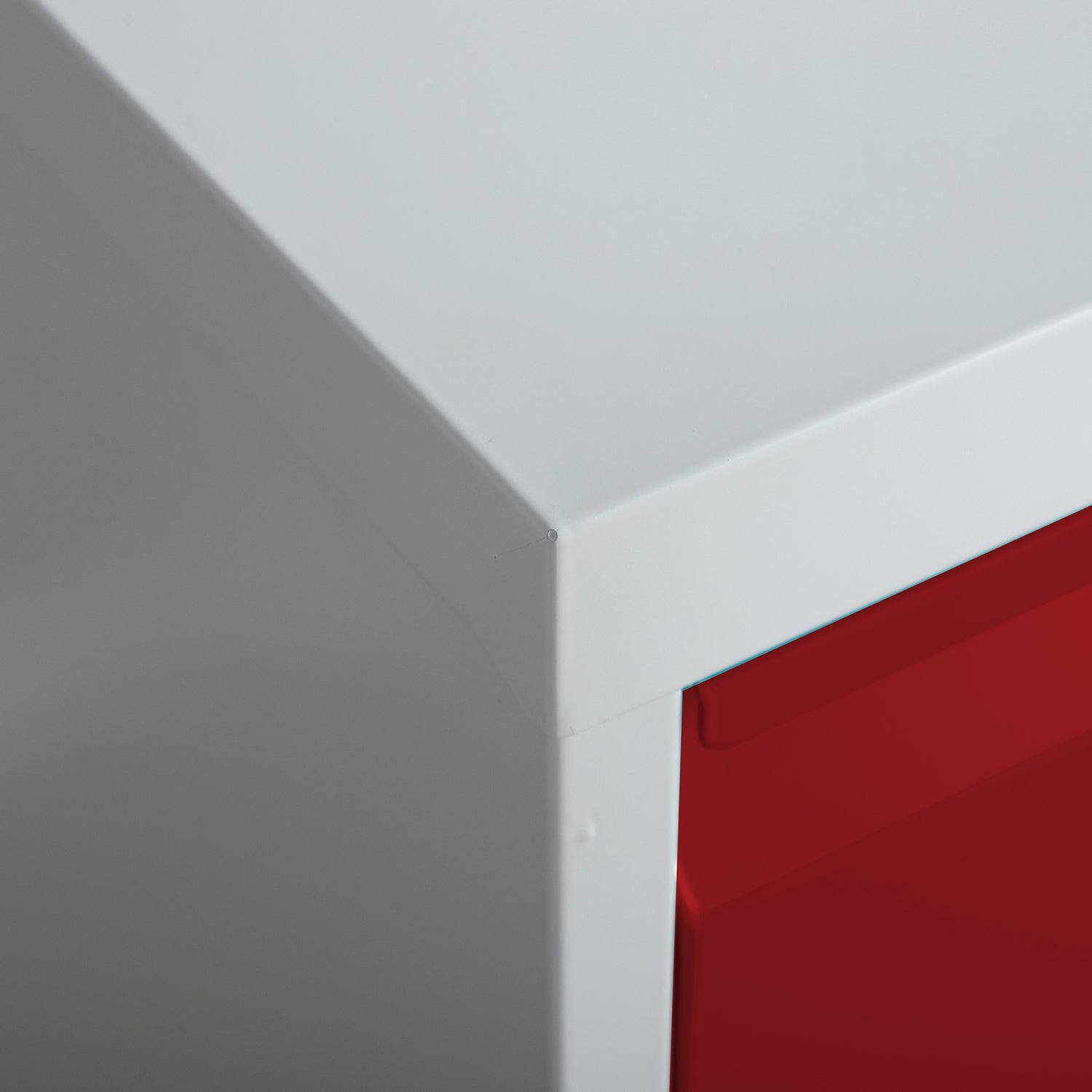 Phoenix Safe Co. FC1002GRK – Aktenschrank, 2 Schubladen, abschliessbar, Stahl, 450 × 620 × 725 mm, Rot/Grau