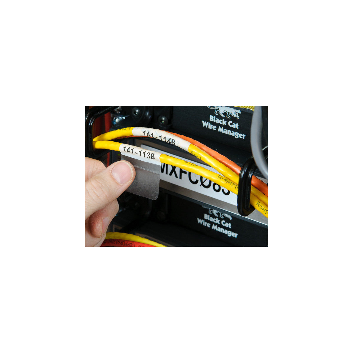 Brady Etiketten (Rolle) 38 × 25 mm – selbstlaminierendes Vinyl, matt, weiss – permanent haftend – Thermotran
