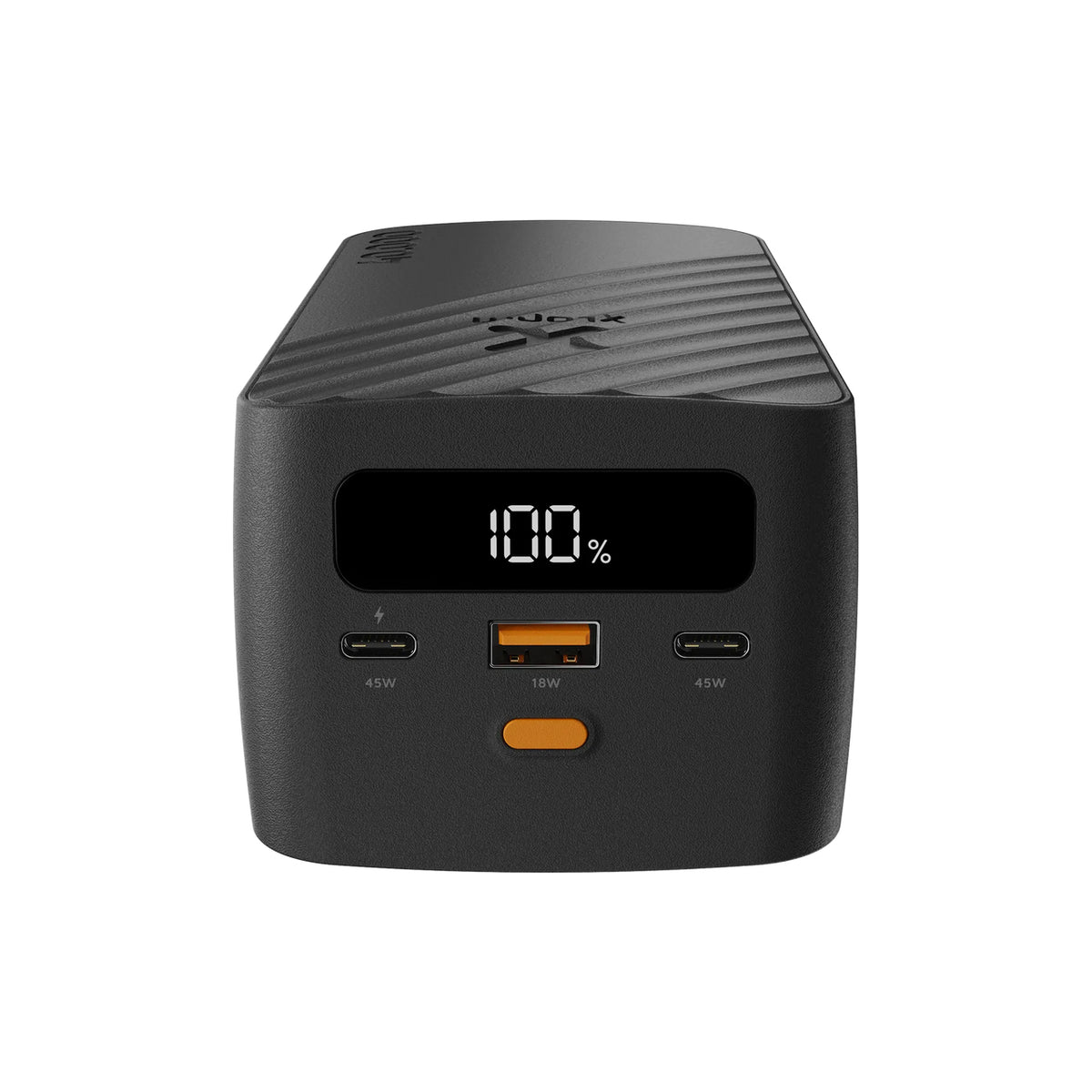 Xtorm Go2 Powerbank 40'000 mAh – 45 W PD, 2× USB-C, 1× USB-A, schwarz