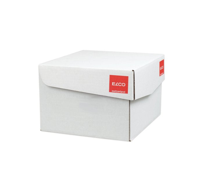 Elco Couvert C5, Fenster links, Haftklebung, weiss, 100 g/m², mit Innendruck – 500 Stk.