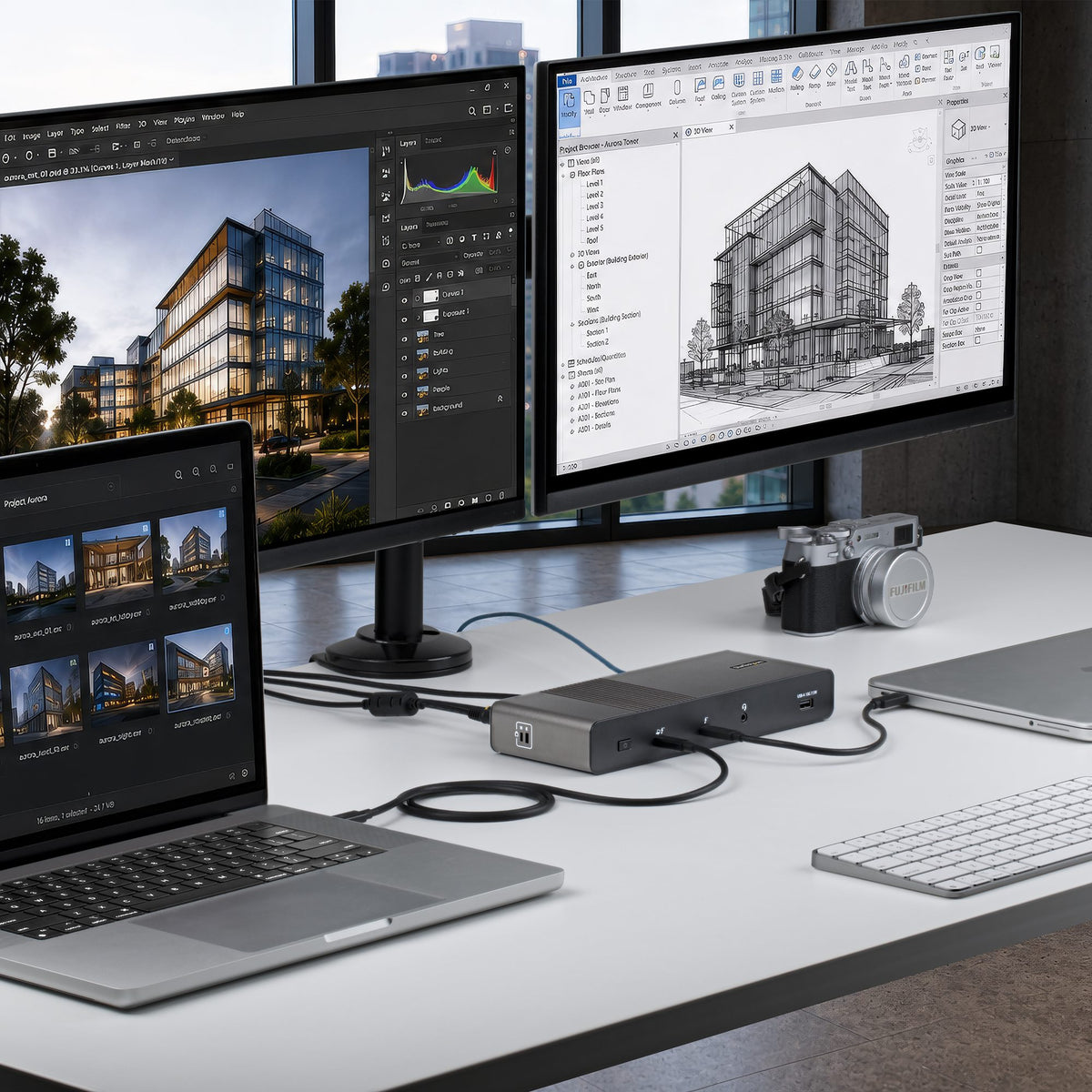 StarTech.com 206UE-TB5USB4DOCK Dockingstation – Thunderbolt 5, 2× DP, 2× HDMI, 3× USB-A, 2× USB-C, 140 W PD