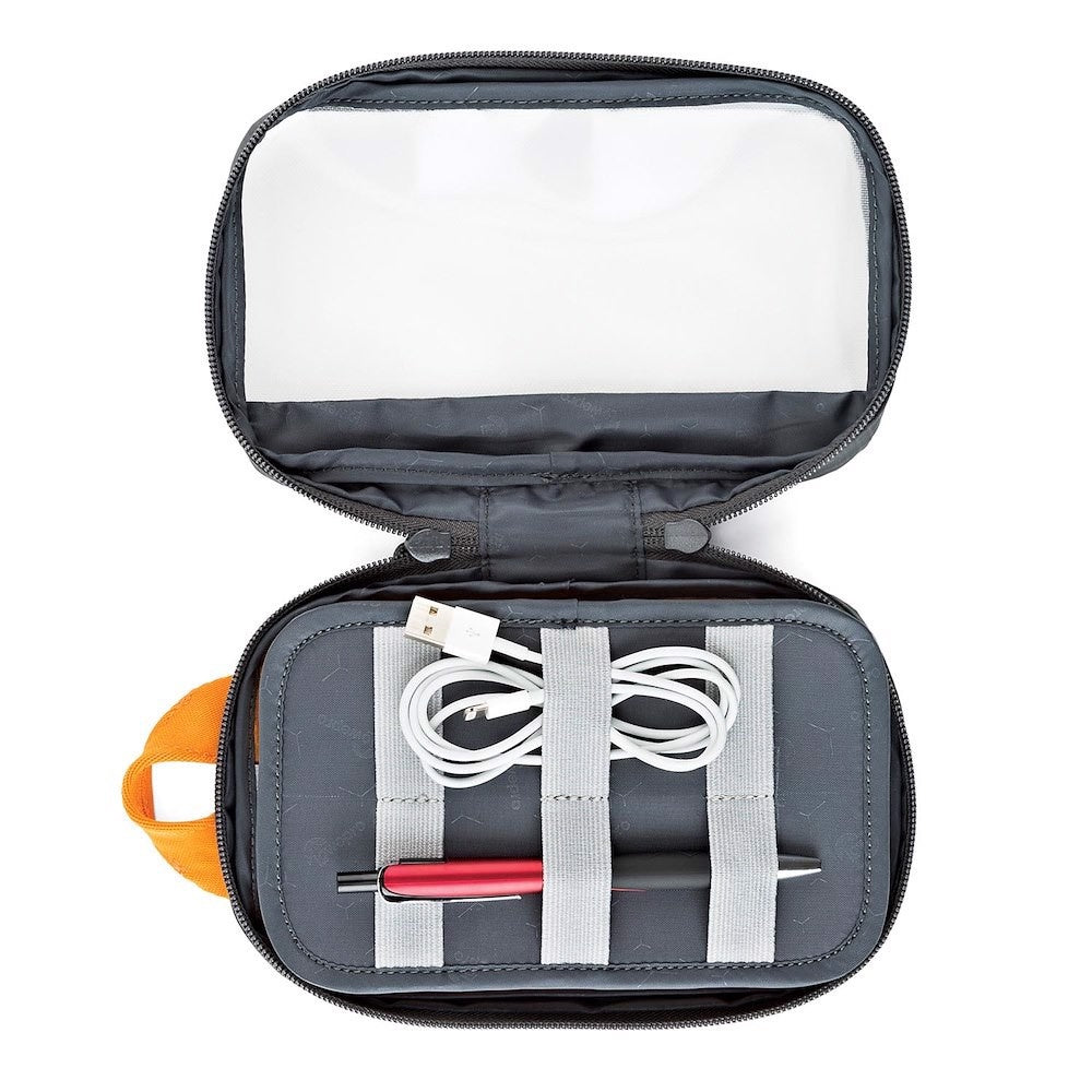 Lowepro GearUp Pouch Mini Zubehörtasche – 220 × 140 × 45 mm – Grau