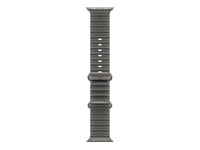 Apple 49 mm – Natur Titan, Ocean Band, Transparent Schwarz