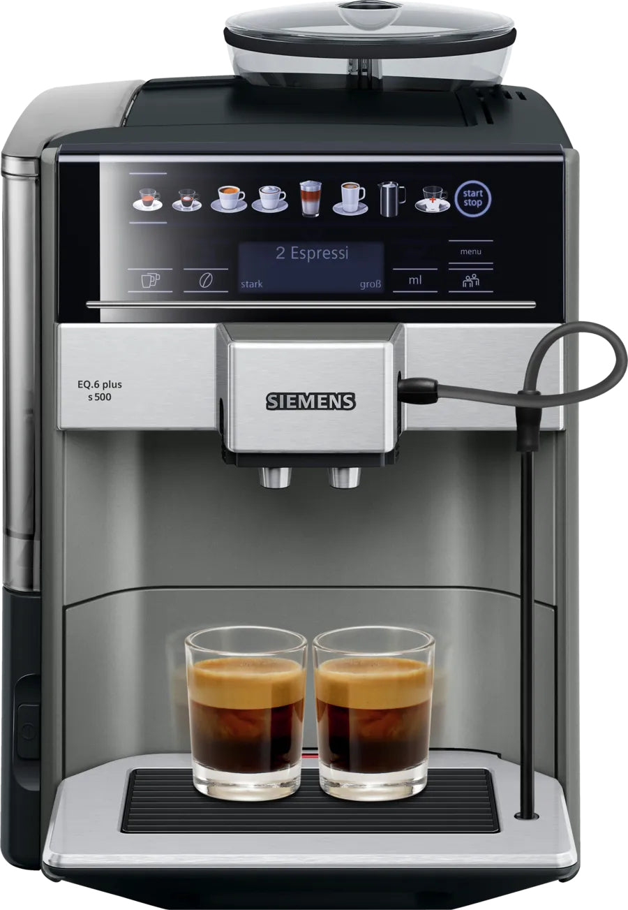 Siemens EQ.6 TE655503DE Kaffeevollautomat – 19 bar, 1,7 l, 300 g, Keramik-Mahlwerk, Schwarz