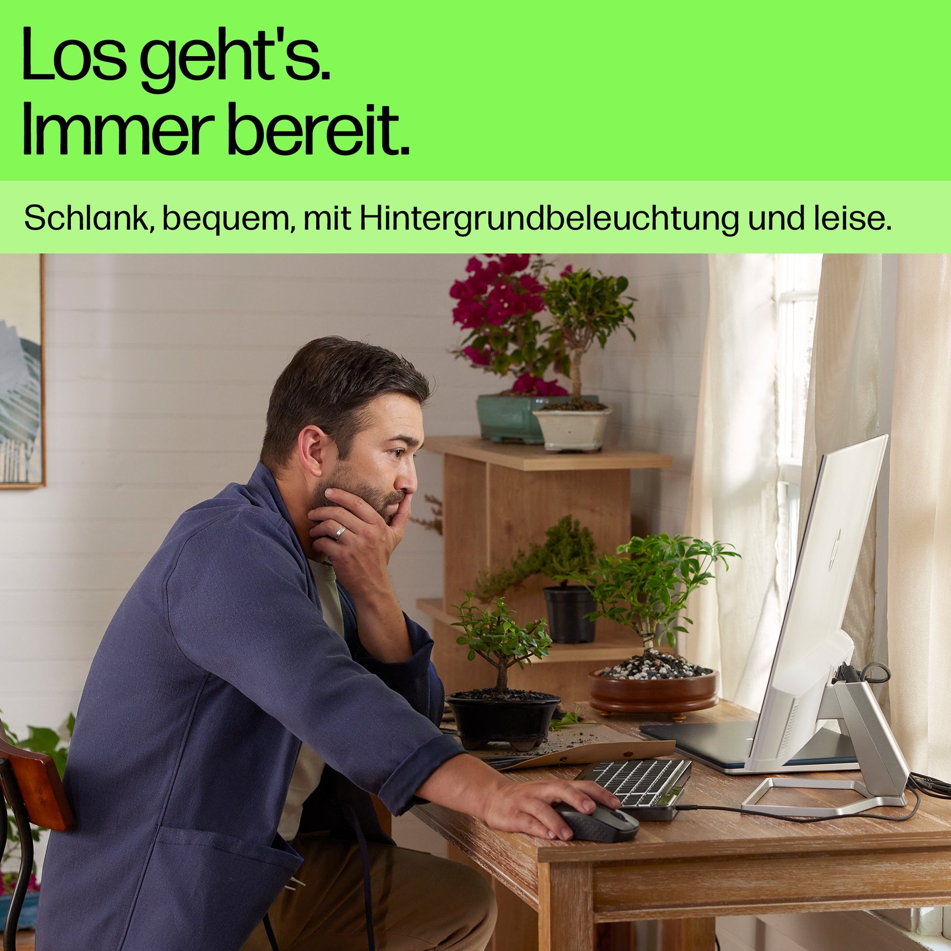 HP 405 – Tastatur, kabelgebunden (USB-C), Fullsize (mit Ziffernblock) – für Windows 10, Windows 11 & ChromeOS