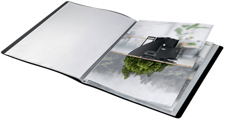 Leitz Recycle Sichtbuch A4, 40 Hüllen, Polypropylen (PP), matt, schwarz