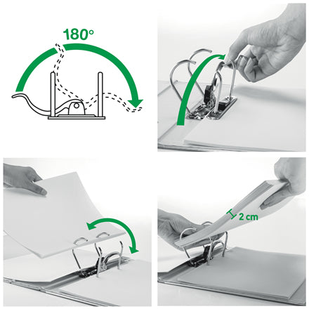 Leitz Ringmappe WOW – A4 – Schwarz