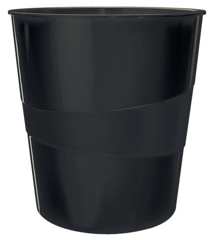 Leitz Papierkorb WOW – Kunststoff, schwarz
