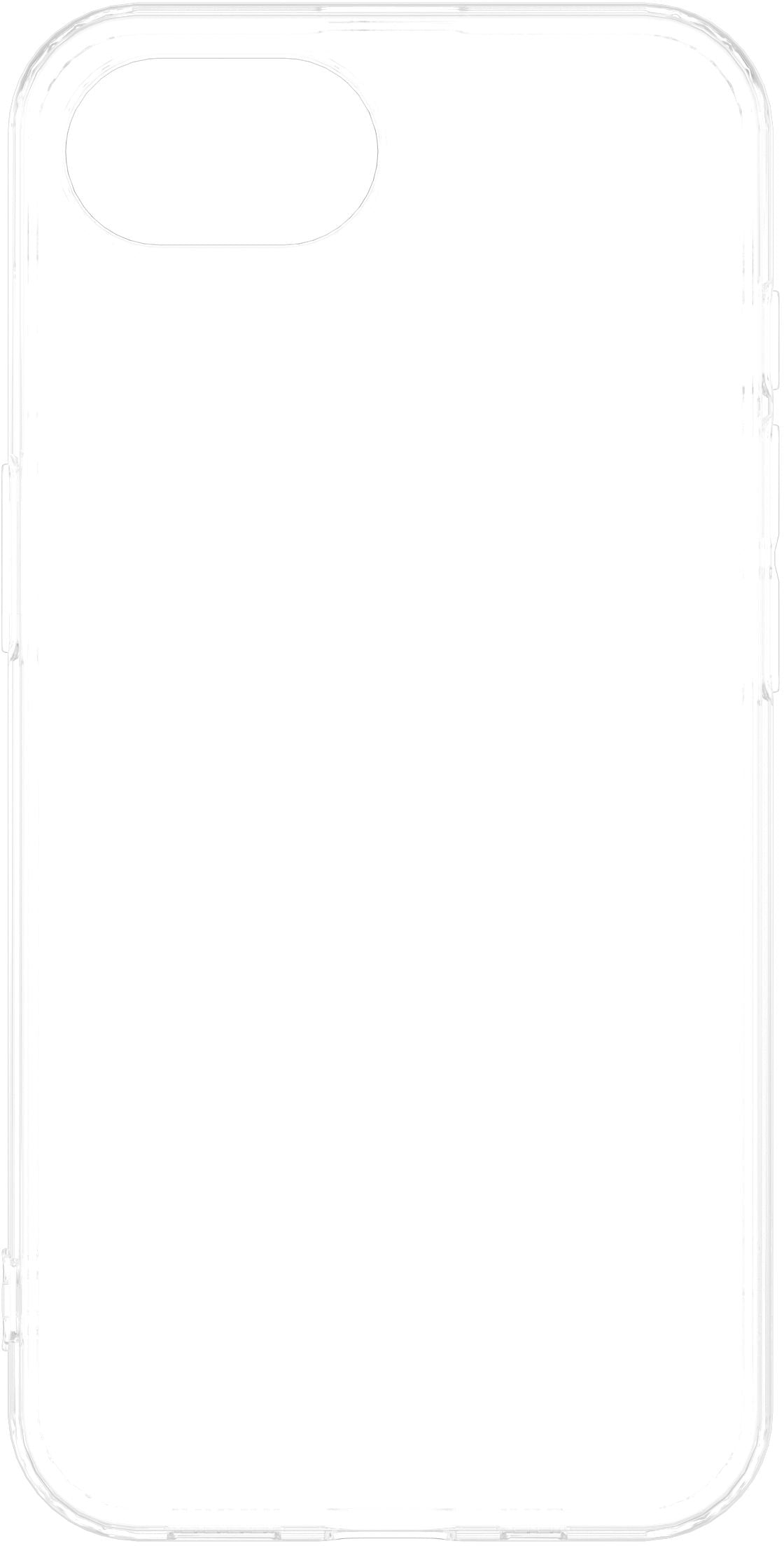 eSTUFF INFINITE Vienna Backcover – für Apple iPhone, TPU (recycelt), Transparent