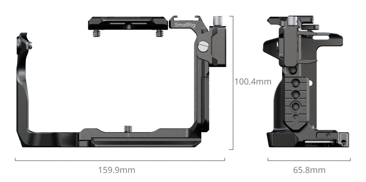 SmallRig 5588 Käfig – Aluminium, PU-Leder, Edelstahl – für Sony FX2 – Schwarz