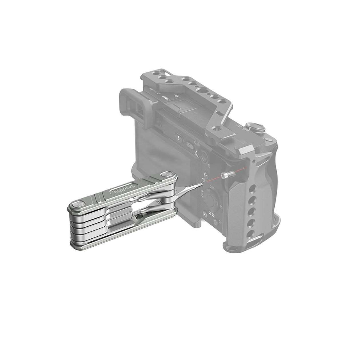 SmallRig 2713 Multitool-Kit – 9-teilig, 73 × 29 × 12 mm, 78 g – Silber