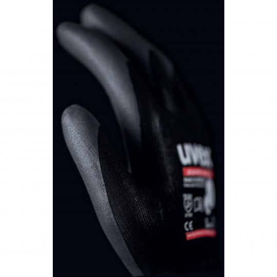 Uvex Arbeitshandschuhe phynomic airLite A – Grösse 11, 1 Paar (2 Stück) – Polyamid – EN 388, EN 16350, ESD