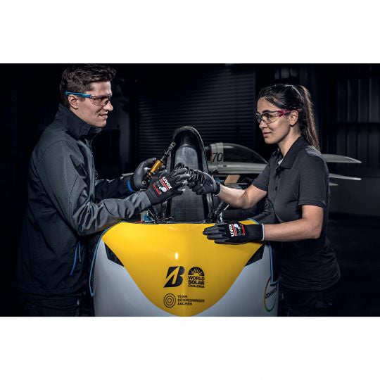 Uvex Arbeitshandschuhe phynomic airLite A – Grösse 9, 1 Paar – ESD, EN 388:3110X, Schwarz