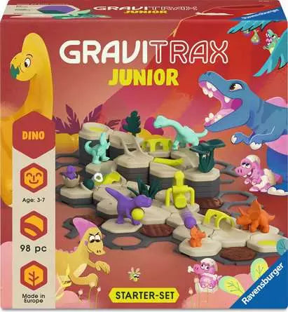 Ravensburger GraviTrax Starter-Set L Spielzeug-Murmelbahn – Dino – 98-teilig – ab 3 Jahren – Kunststoff – FSC