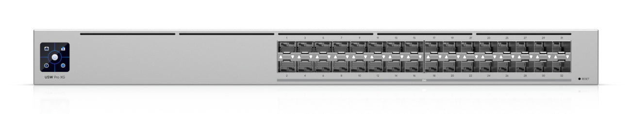 Ubiquiti UniFi Pro XG Aggregation – Managed L2/L3 Switch – 32× SFP28, 19", 1U