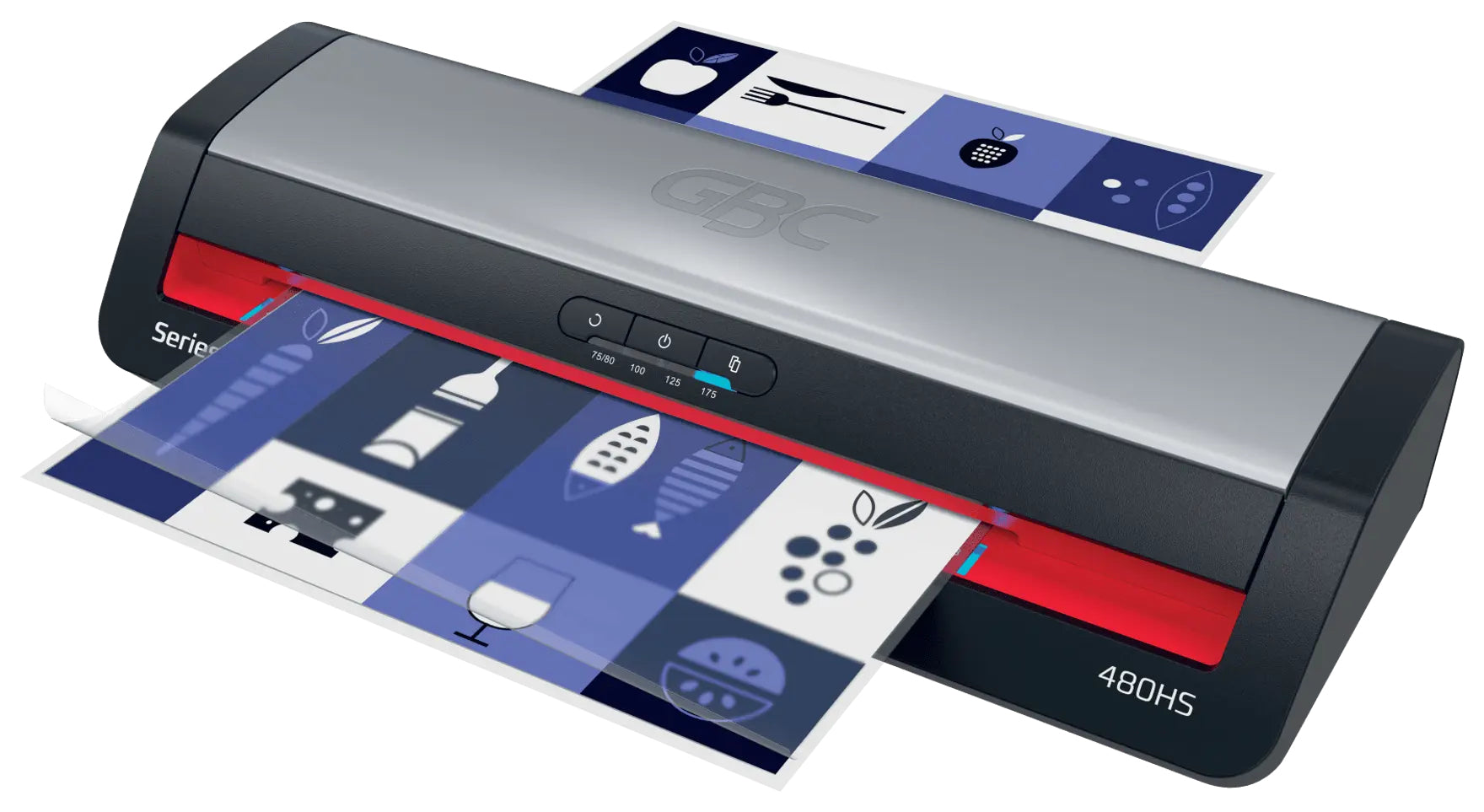 GBC 480HS Laminiergerät A3 – 2-Rollen, 175 µm, Kaltlamination, Aufheizzeit 1 Min., Silber