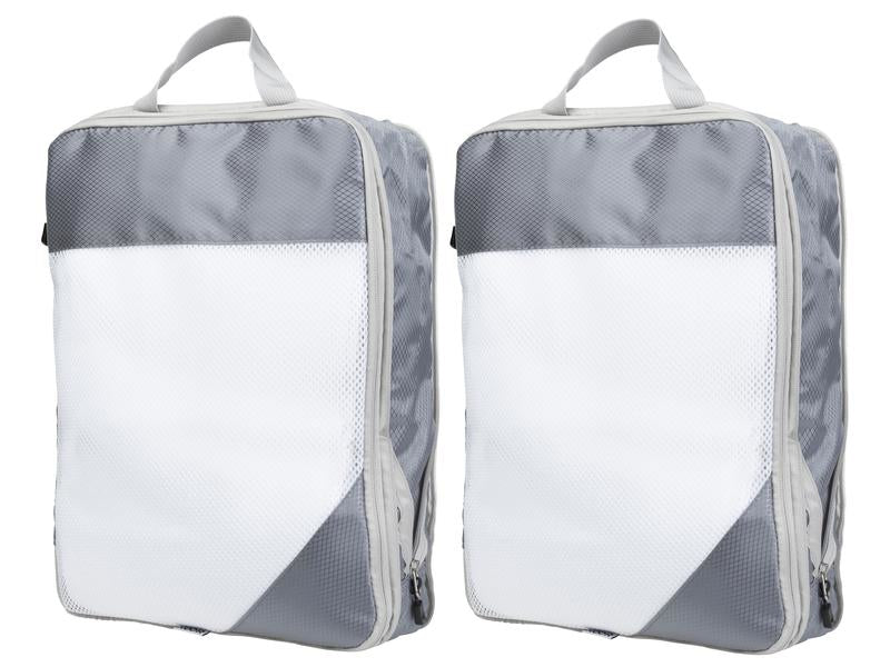 KOOR Packhilfen-Set Traamp Large – mit Reissverschluss, mit Tragegriff – 40 × 9 × 30 cm – grau – 2-teilig