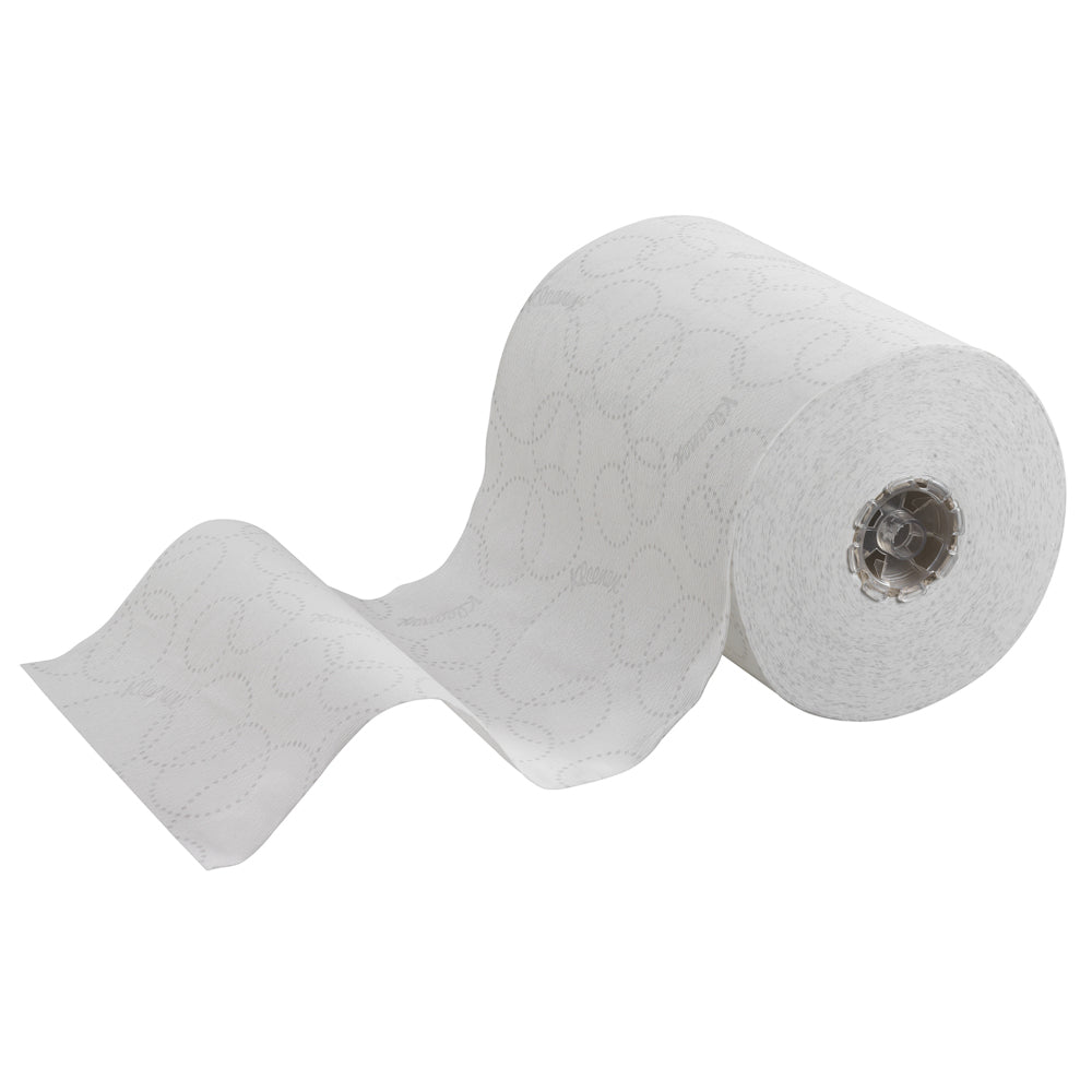 Kleenex Handtuchrolle – 2-lagig, Weiss – 198 mm × 100 m – für Kleenex Slimroll Spender – Beutel 6 Rollen