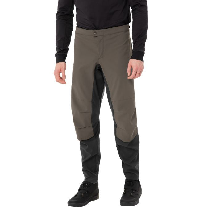 VAUDE Softshellhose, Qimsa Pro – S – Braun/Schwarz, Polyester/Elasthan, wasser- & winddicht, atmungsaktiv