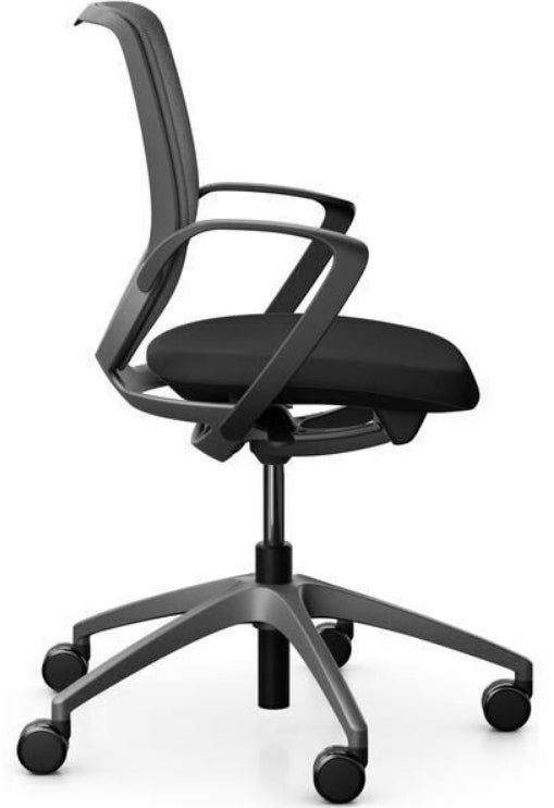 Giroflex Bürostuhl 313 – Sitzhöhe 39–51 cm, 120 kg, Dunkelgrau