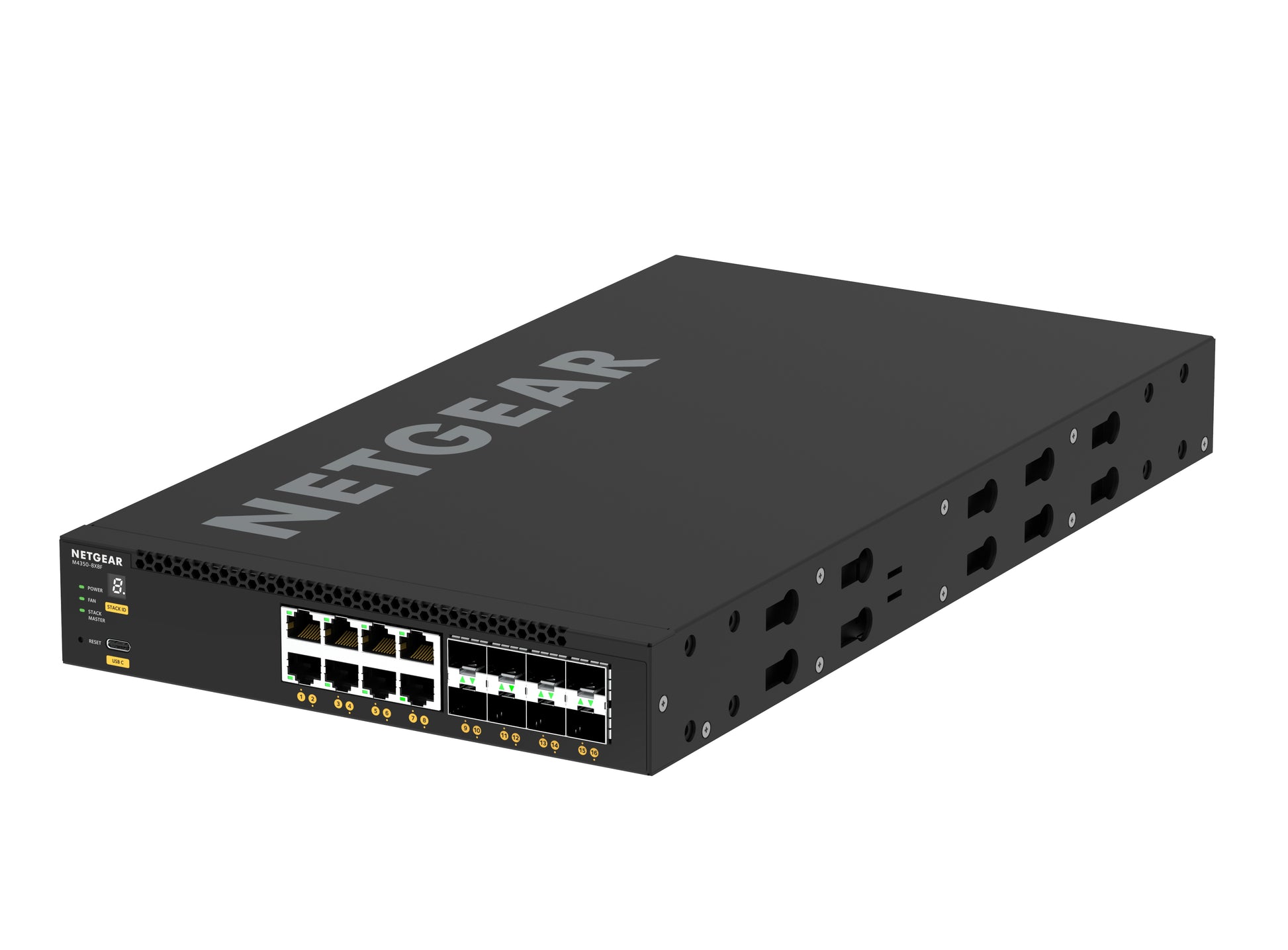 NETGEAR M4350-8X8F – Managed Switch – 8×10G RJ45, 8×SFP+, L3, 1U