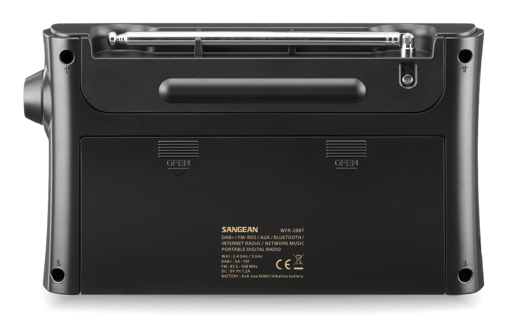 Sangean WFR-28BT – Internetradio, DAB+/UKW, Bluetooth, WLAN – Schwarz