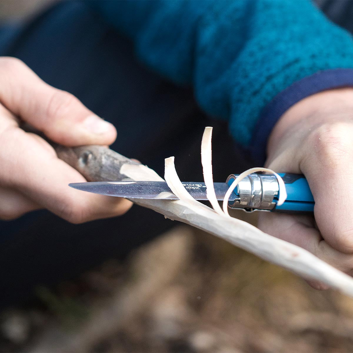 Opinel N°7 Outdoor junior – Klappmesser 81 mm, Edelstahl, rot