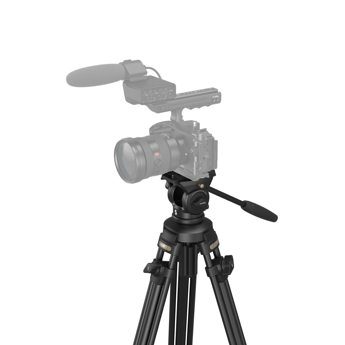 SmallRig 4684 AD-50 Lite Video-Stativ – bis 158 cm, Traglast 5 kg – Schwarz