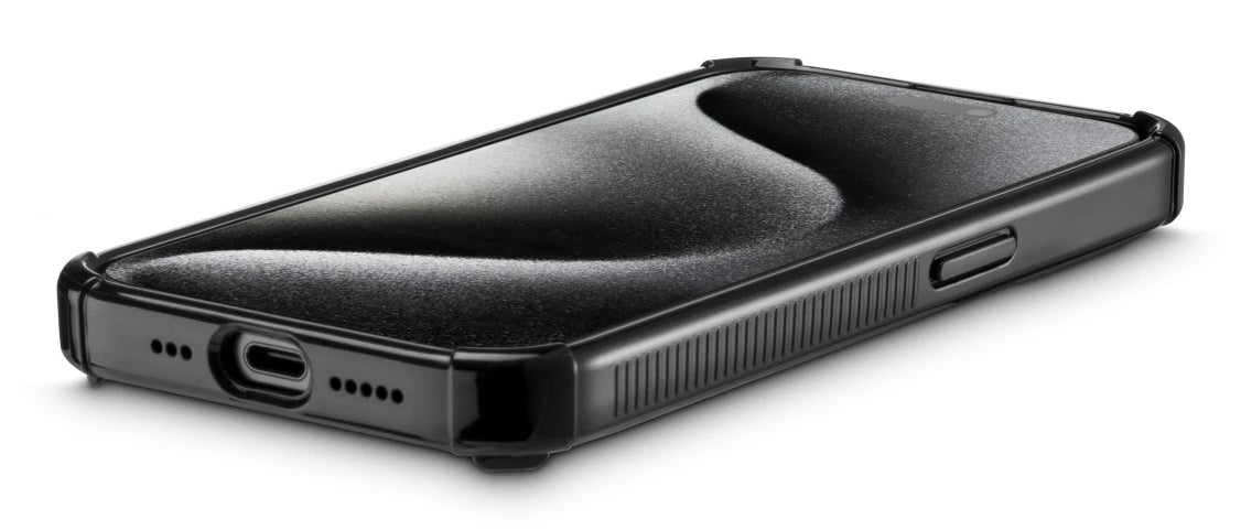 Hama Extreme Protect Backcover – für Apple iPhone 15 Pro, PC, Schwarz, kabelloses Laden