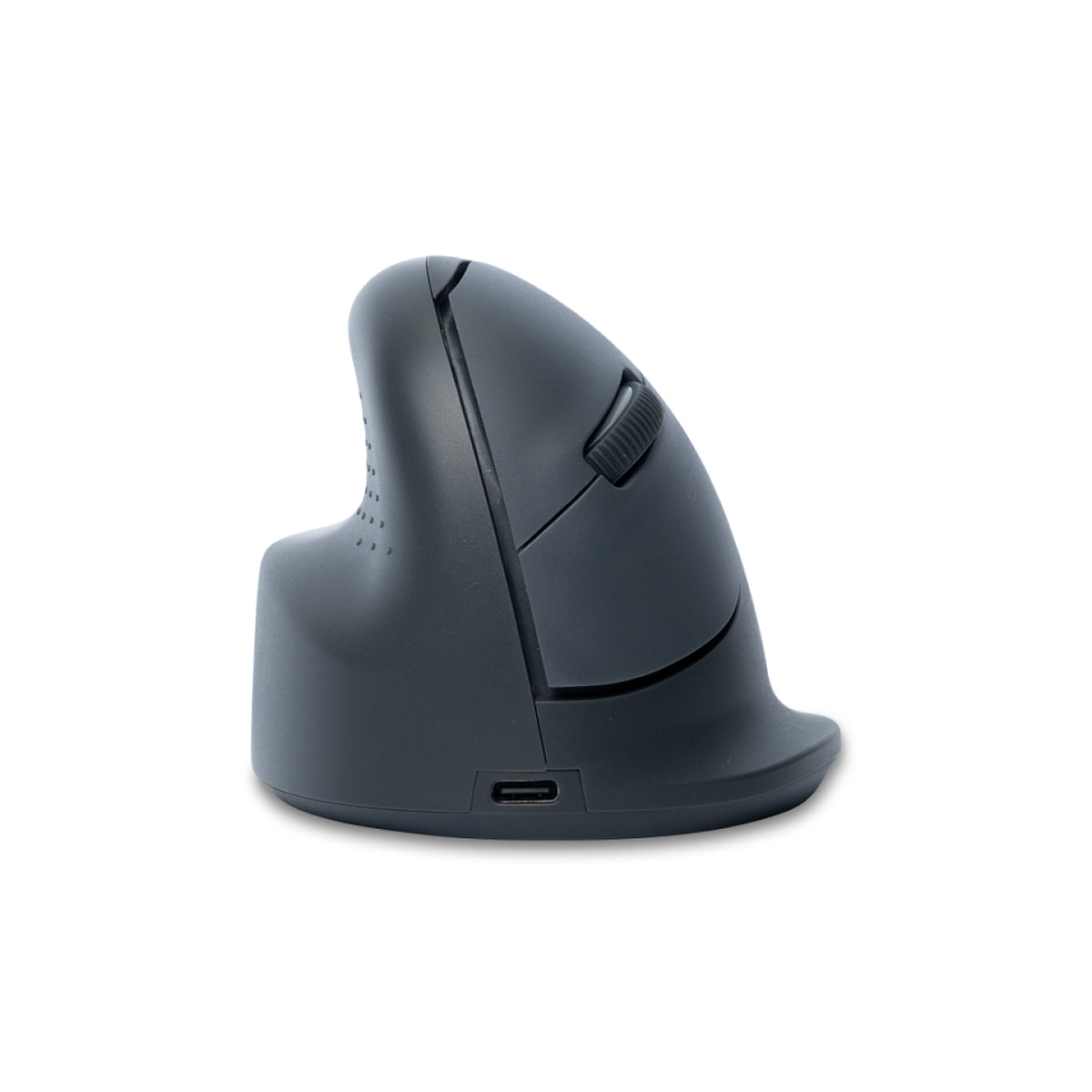 R-Go Tools HE Basic M – Vertikale Maus – Kabellos (Bluetooth), Linkshändig, Grau