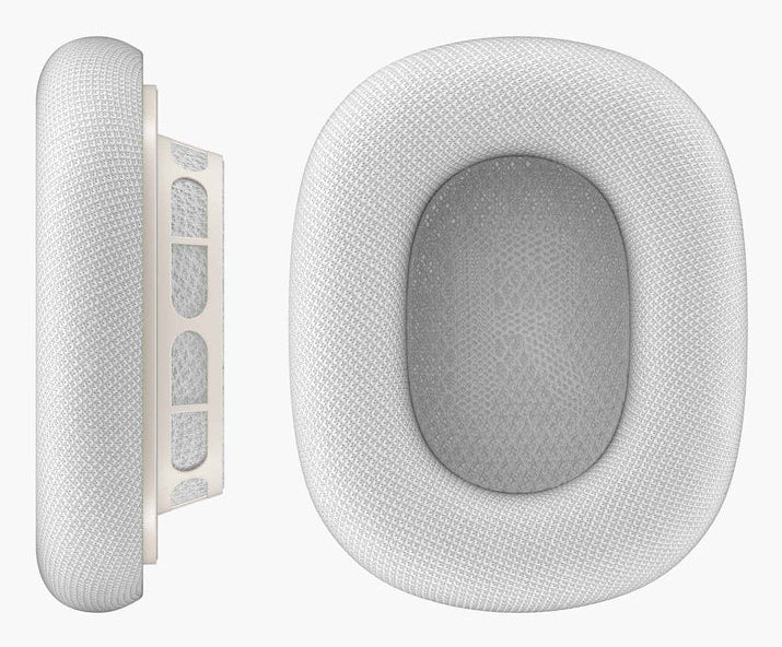 Vonmählen Ohrpolster (Stoff/Schaum), Hellgrau, für AirPods Max