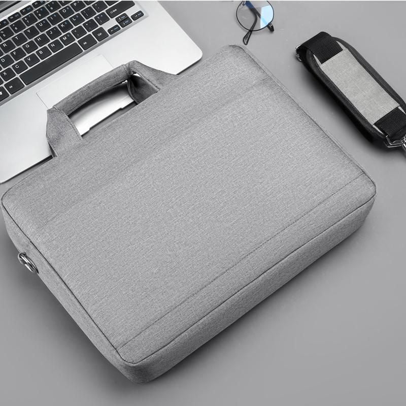 eSTUFF Notebook-Tasche 15,6" – Abnehmbarer Schultergurt, Trolley-Haltegurt – Grau