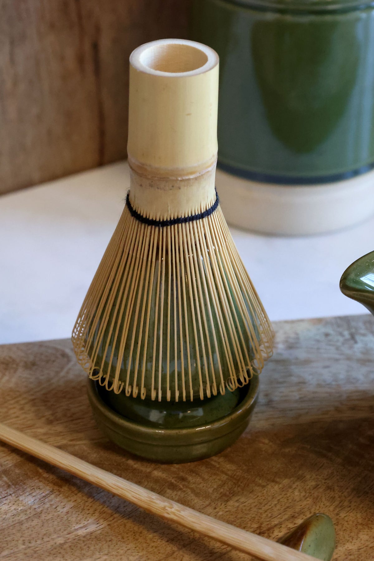 Chic Antique Matcha-Set – 6-teiliges Set, 350 ml, Steingut, Grün