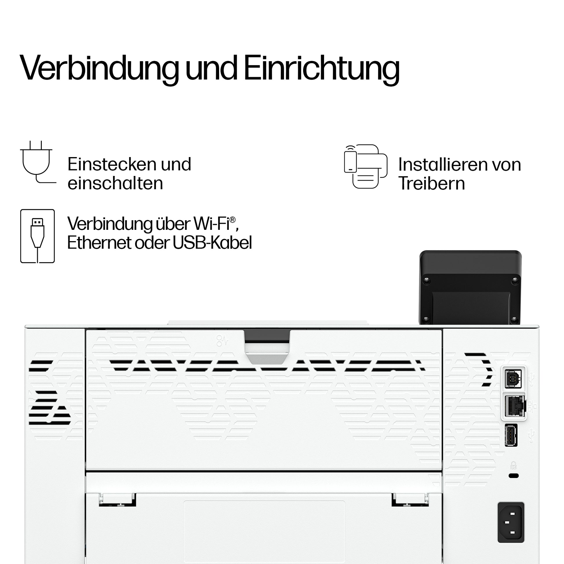 HP LaserJet Pro 4007dw – Schwarz-Weiss, A4, Duplex, WLAN, LAN, USB, 45 Seiten pro Minute
