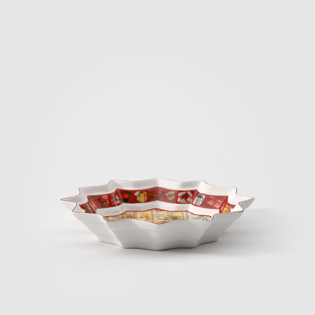 Villeroy & Boch Schale – 430 ml, Ø 25 cm, H 4,3 cm, Porzellan, Mehrfarbig
