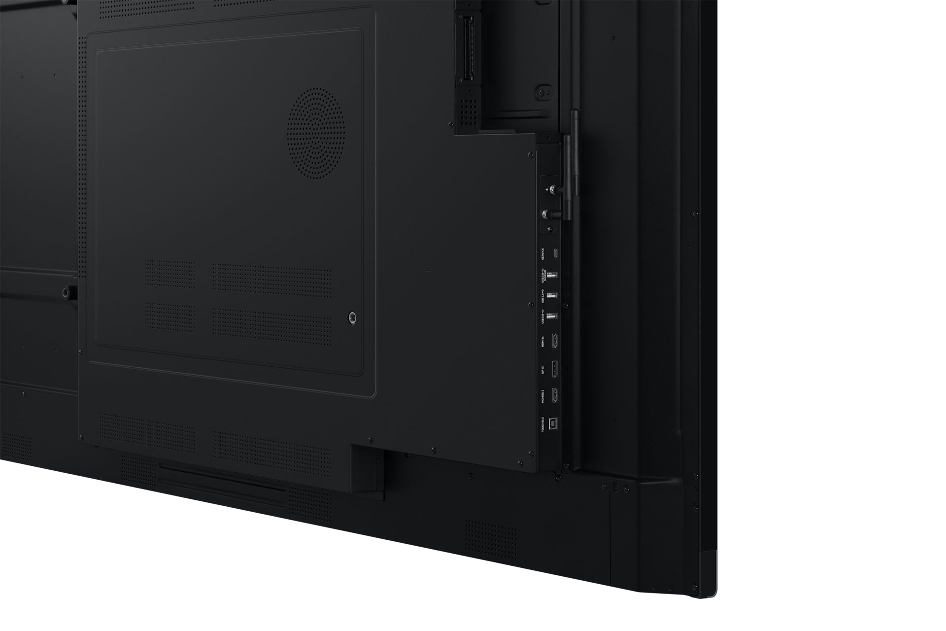 Samsung WA75FX-P – Public Display, 75", 12/7, Android 15, Mediaplayer integriert, VESA 800 × 400, Schwarz