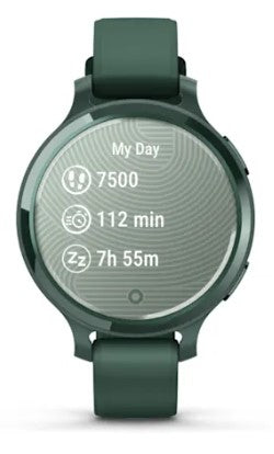 Garmin Lily 2 Active 38 mm GPS – Aluminium Grün, Sportarmband, Jaspisgrün, 50 m, für Android, iPhone