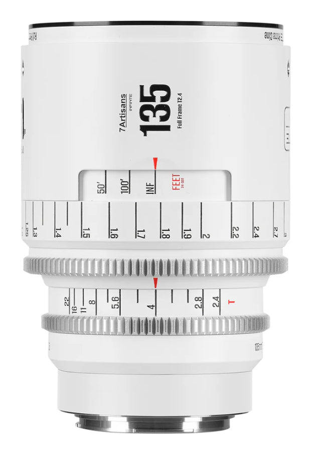 7Artisans 135T24W-PL INFINTE Arri PL – 135 mm T/2.4 Kinoobjektiv – Weiss