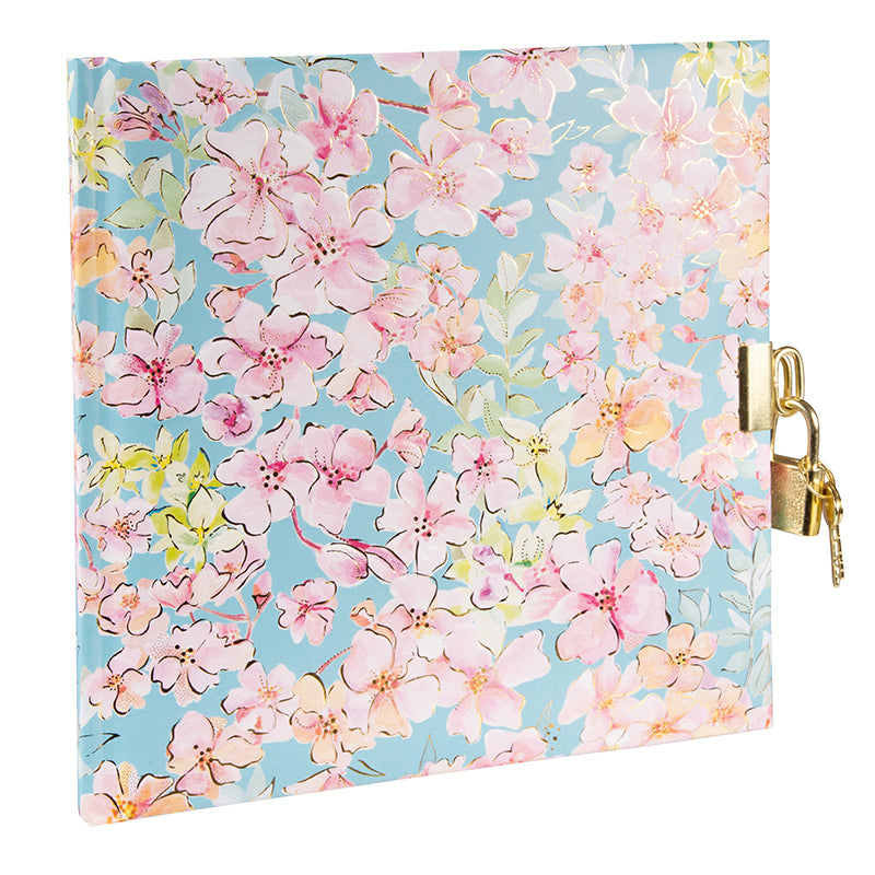 Goldbuch Tagebuch Blumenmuster – 96 Seiten – 165 × 165 mm, Mehrfarbig