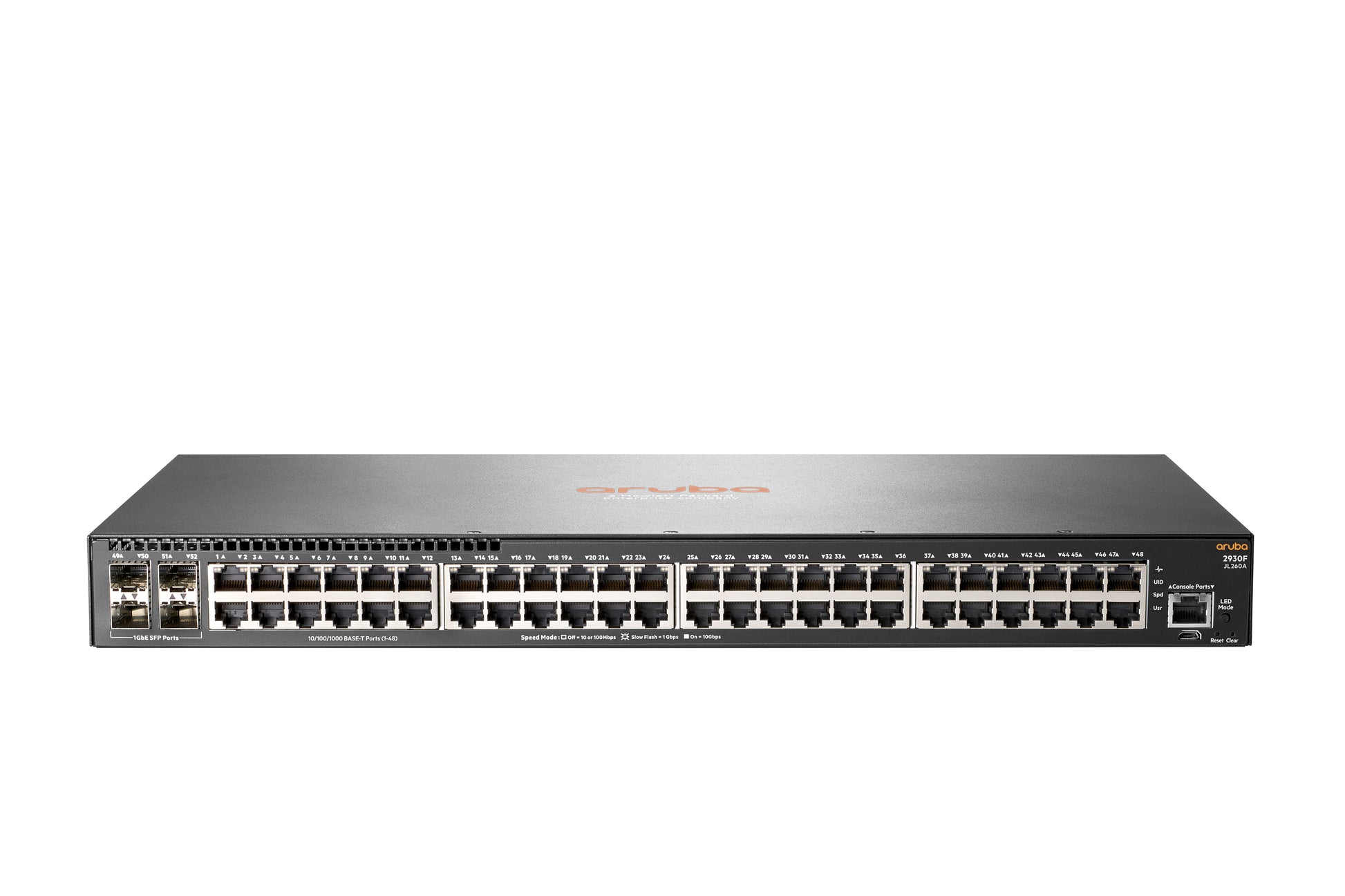 HPE Aruba Networking 2930F 48G 4SFP – Managed L3 Switch – 48× 1G, 4× SFP, 1U, 19"