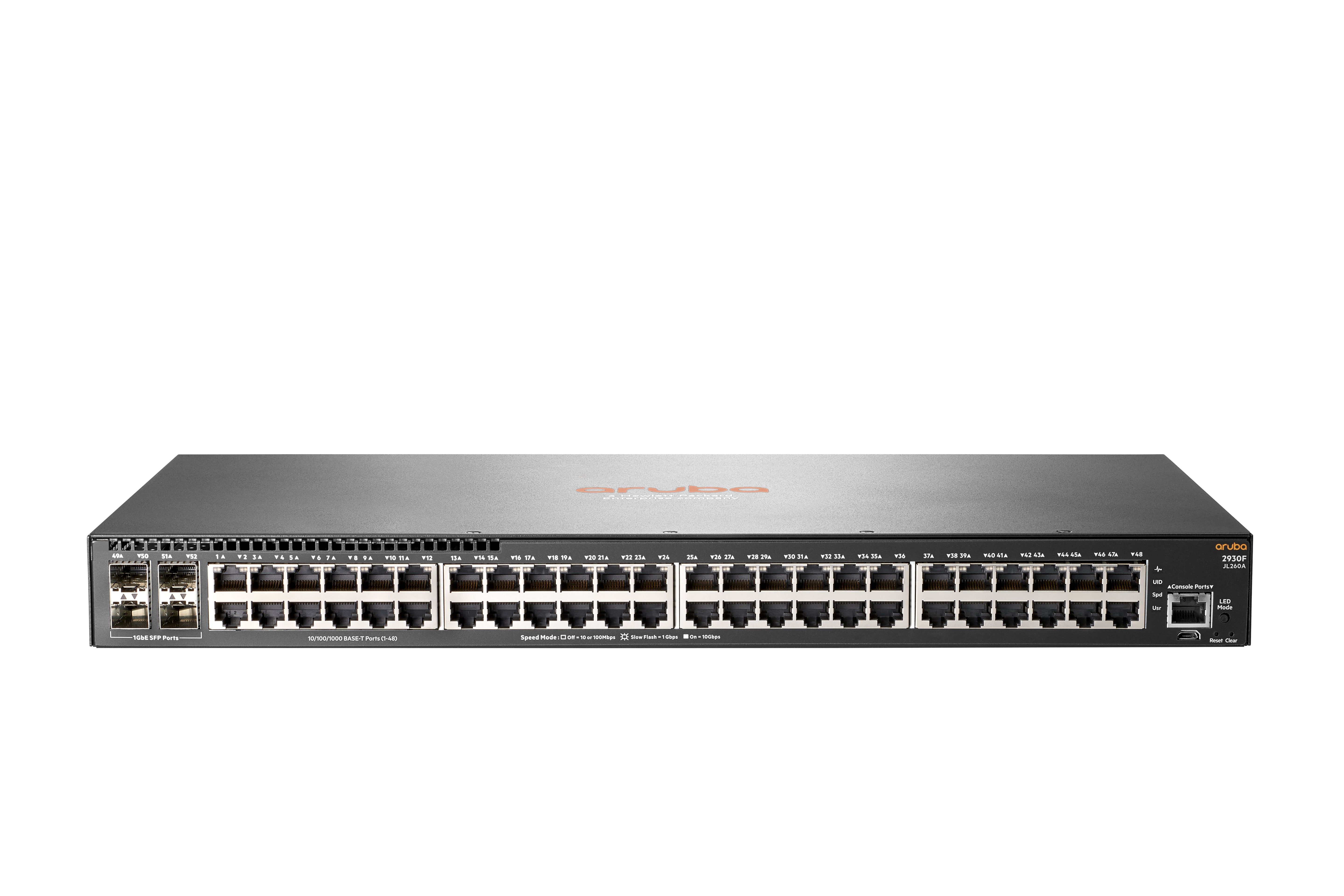 HPE Aruba Networking 2930F 48G 4SFP – Managed L3 Switch – 48× 1G, 4× SFP, 1U, 19"