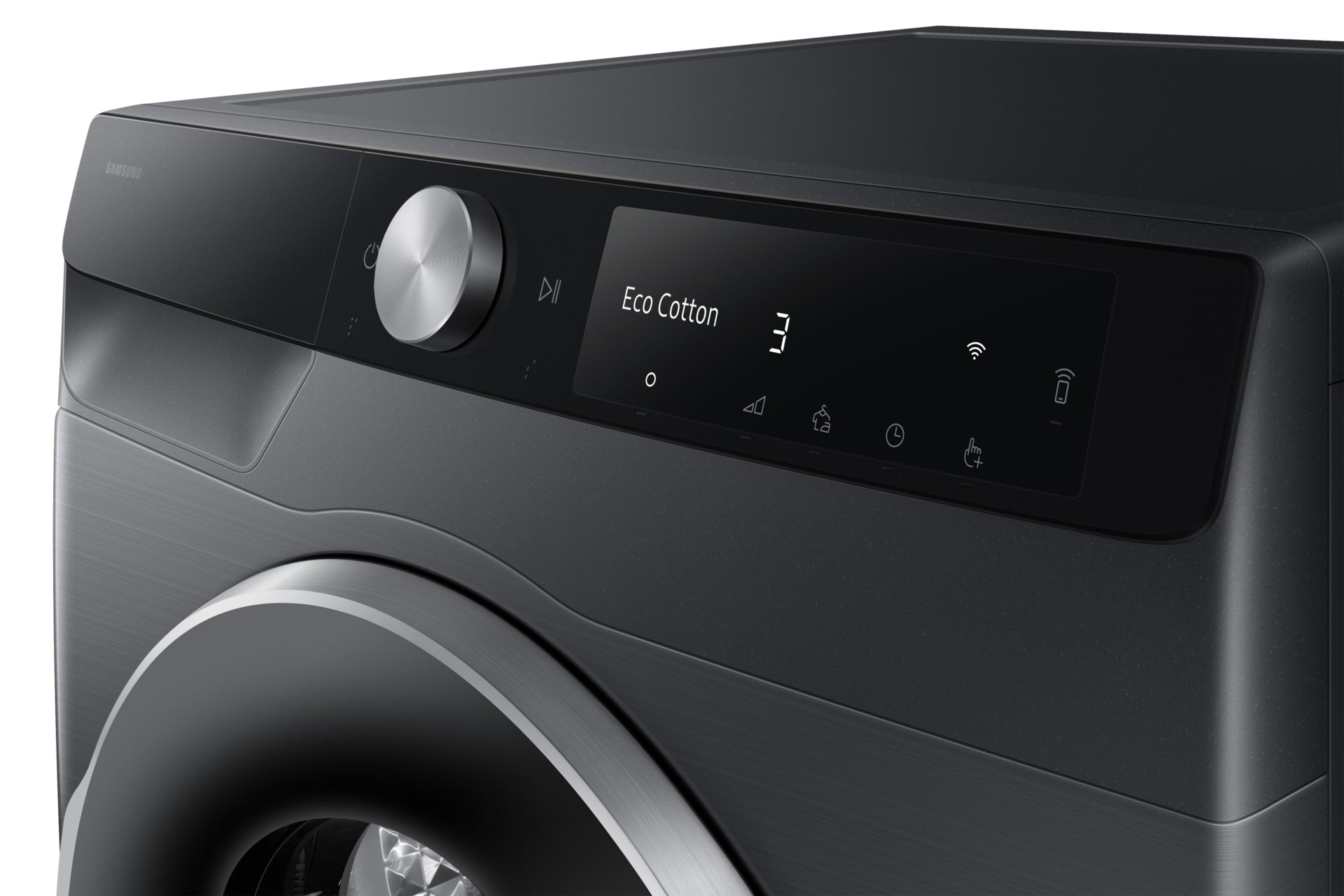 Samsung Wäschetrockner DV6000 – 9 kg, Wärmepumpe, AI Dry+, A – Schwarz