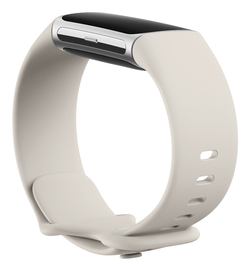Fitbit Charge 6 GPS – Aluminium Silber, Sportarmband, S/L, 50 m, für Android, iOS