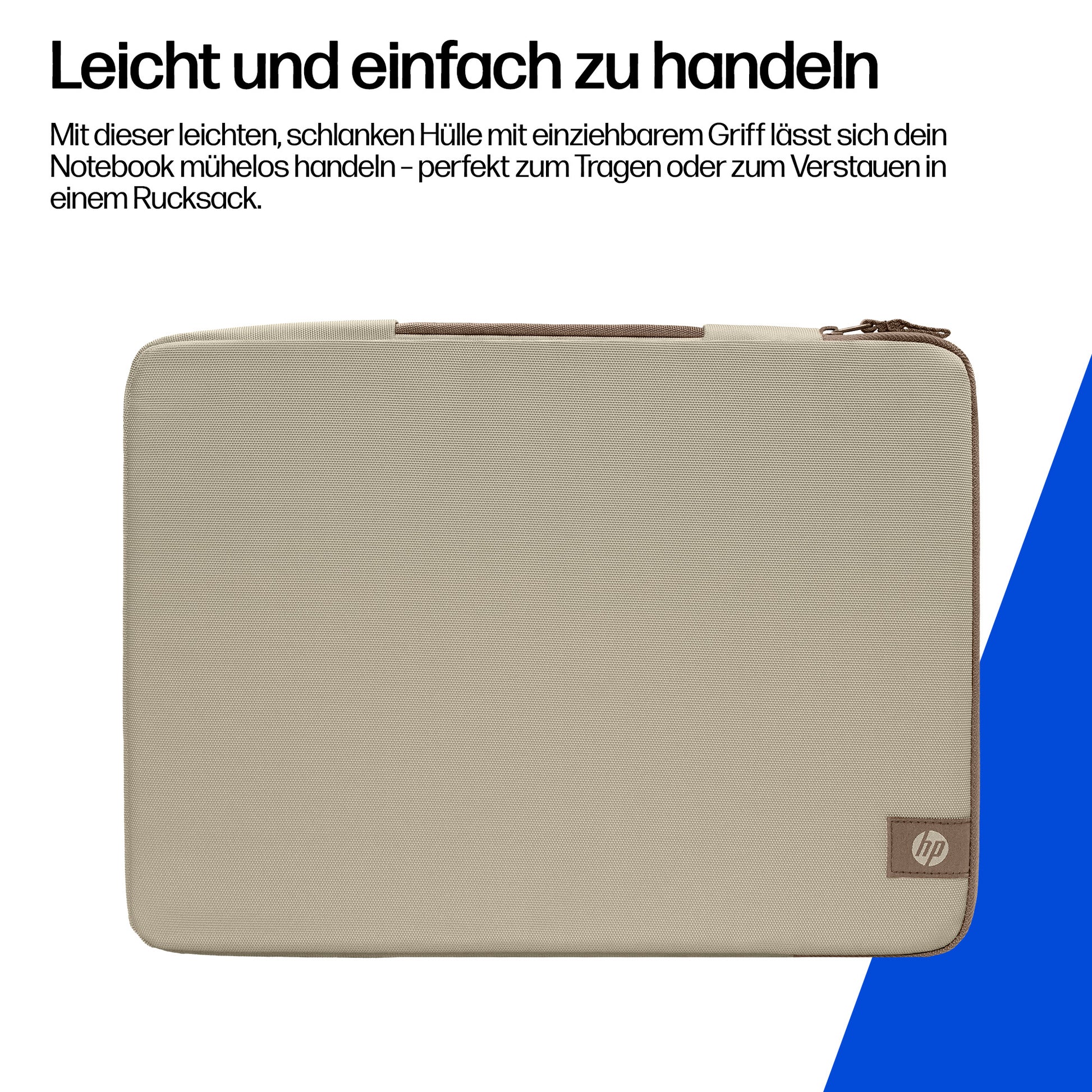 HP Notebook-Schutzhülle für Laptops bis 14" – Latte Taupe