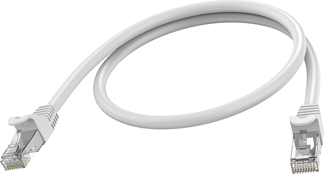 Vision Patchkabel – Cat6a U/UTP, 0,5 m, Weiss, RJ-45